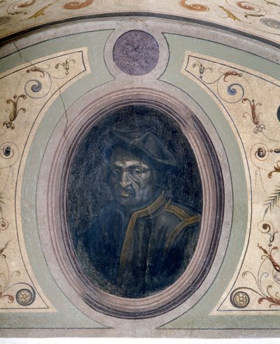 Portrait of a man, Camera della Fama by Giorgio Vasari